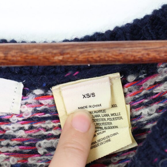 Anthro Sleeping on Snow Fairisle Dolman Knit Sweater Size XS - Picture 5 of 8